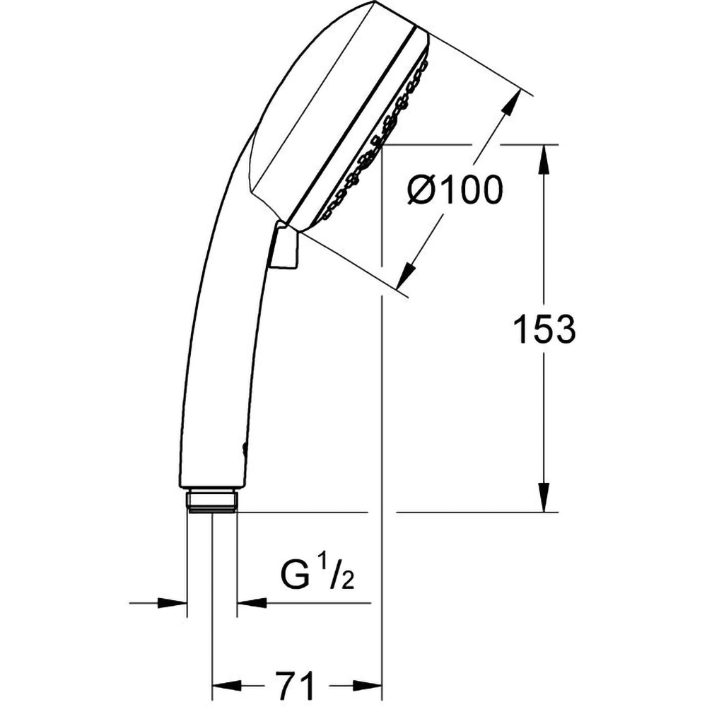 Para dus GROHE Vitalio Comfort 100 26094000, 4 functii, crom