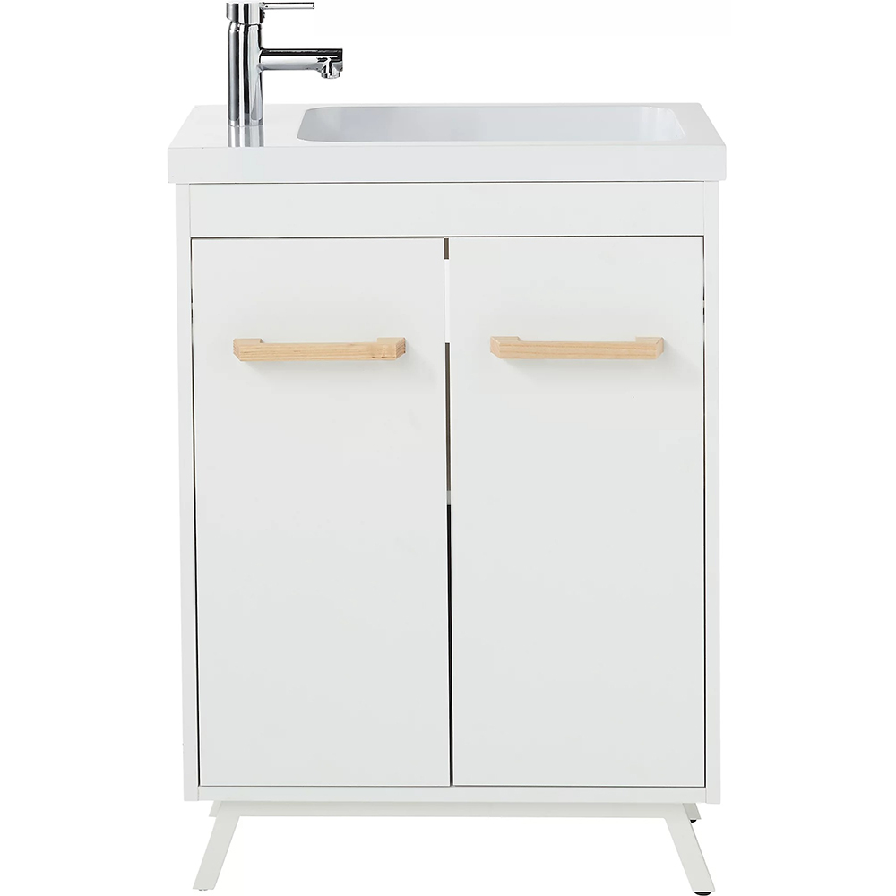 Masca lavoar GOODHOME Ladoga, 60 x 36 x 81 cm, alb mat