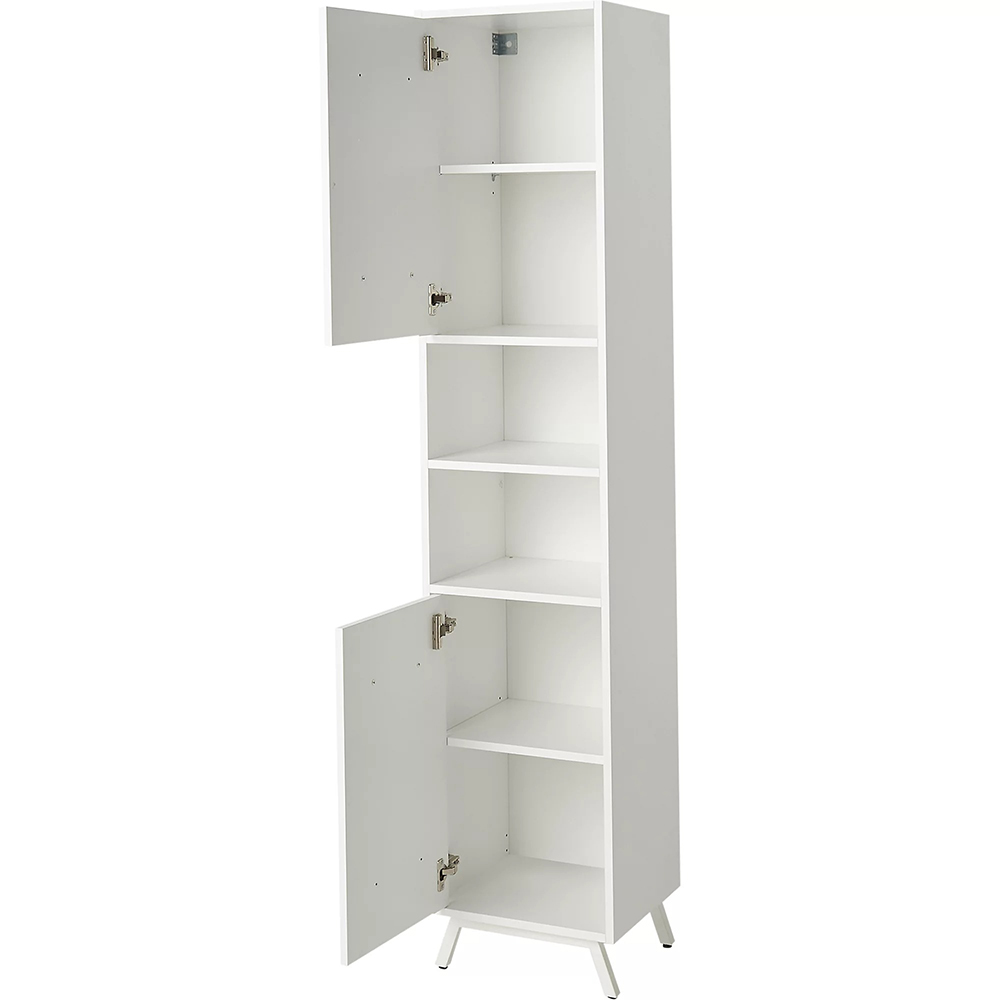 Dulap baie GOODHOME Ladoga, 40 x 36 x 190 cm, alb mat