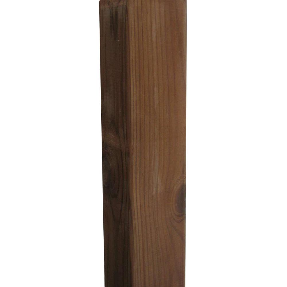 Stalp BLOOMA, 240 x 7 x 7 cm, lemn, maro