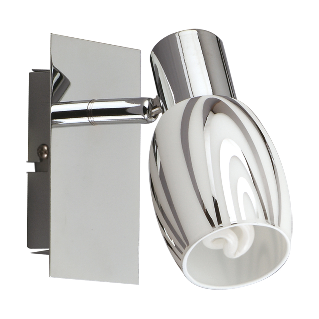 Aplica de perete STRUHM 00592, E14, 9W, IP20, argintiu
