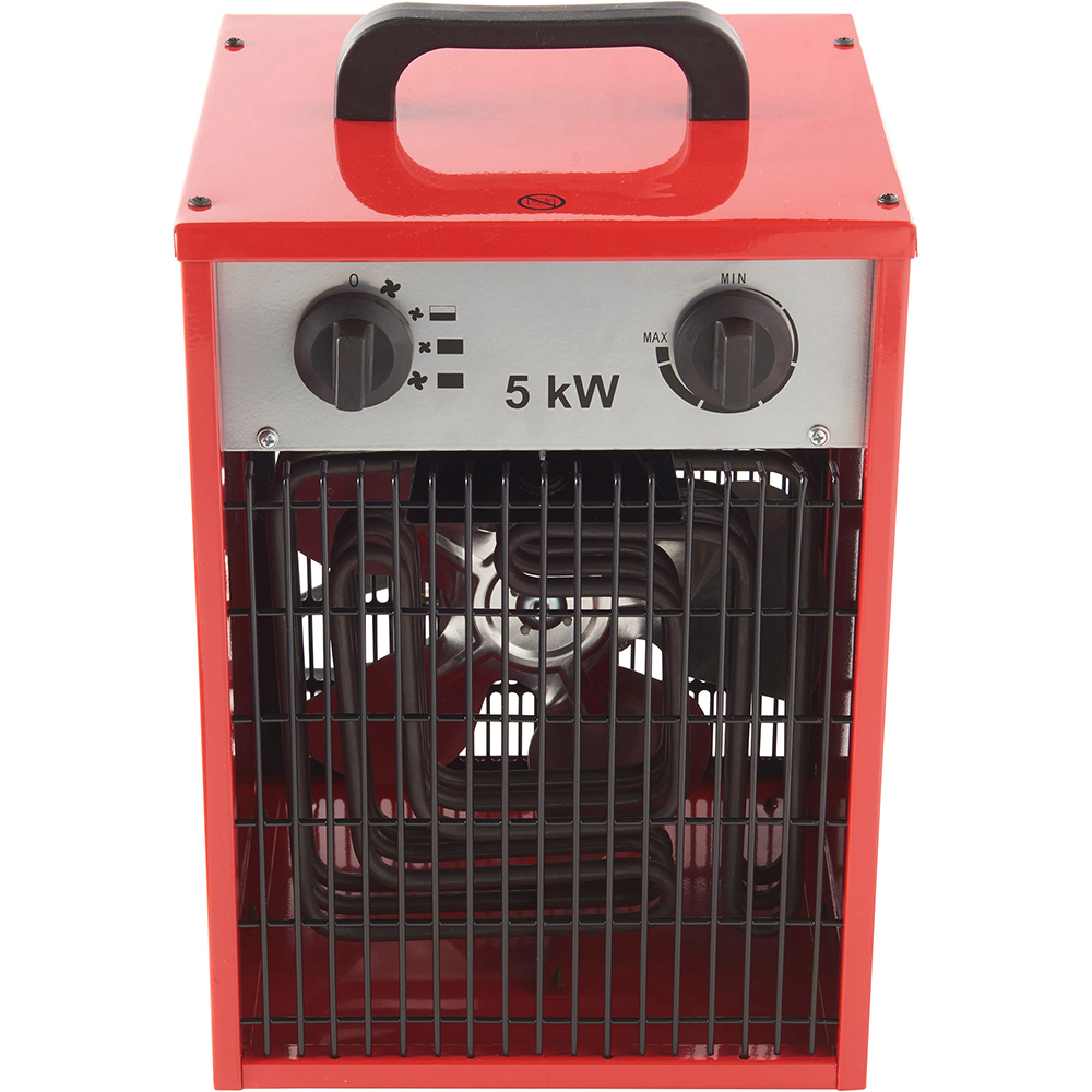 Aeroterma industriala IFH02-400A, 5000W, Termostat reglabil, rosu