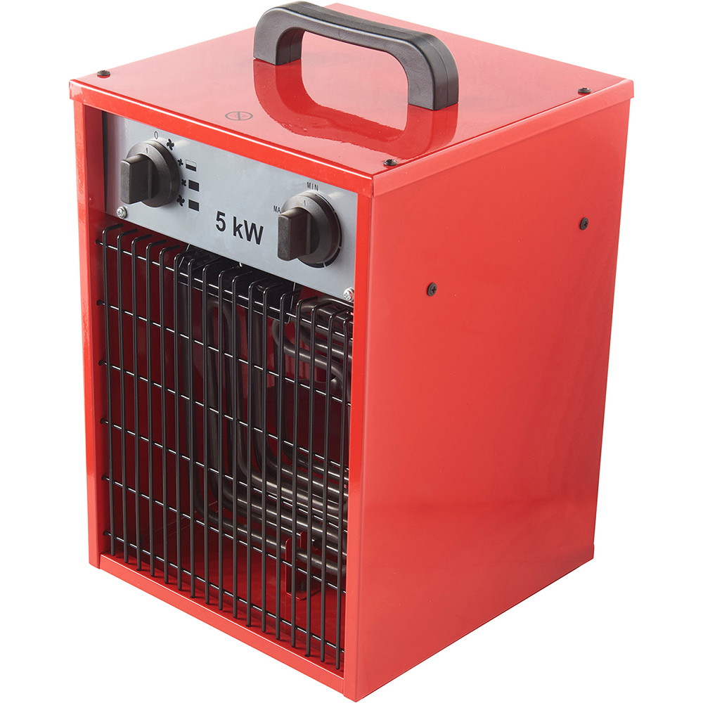 Aeroterma industriala IFH02-400A, 5000W, Termostat reglabil, rosu
