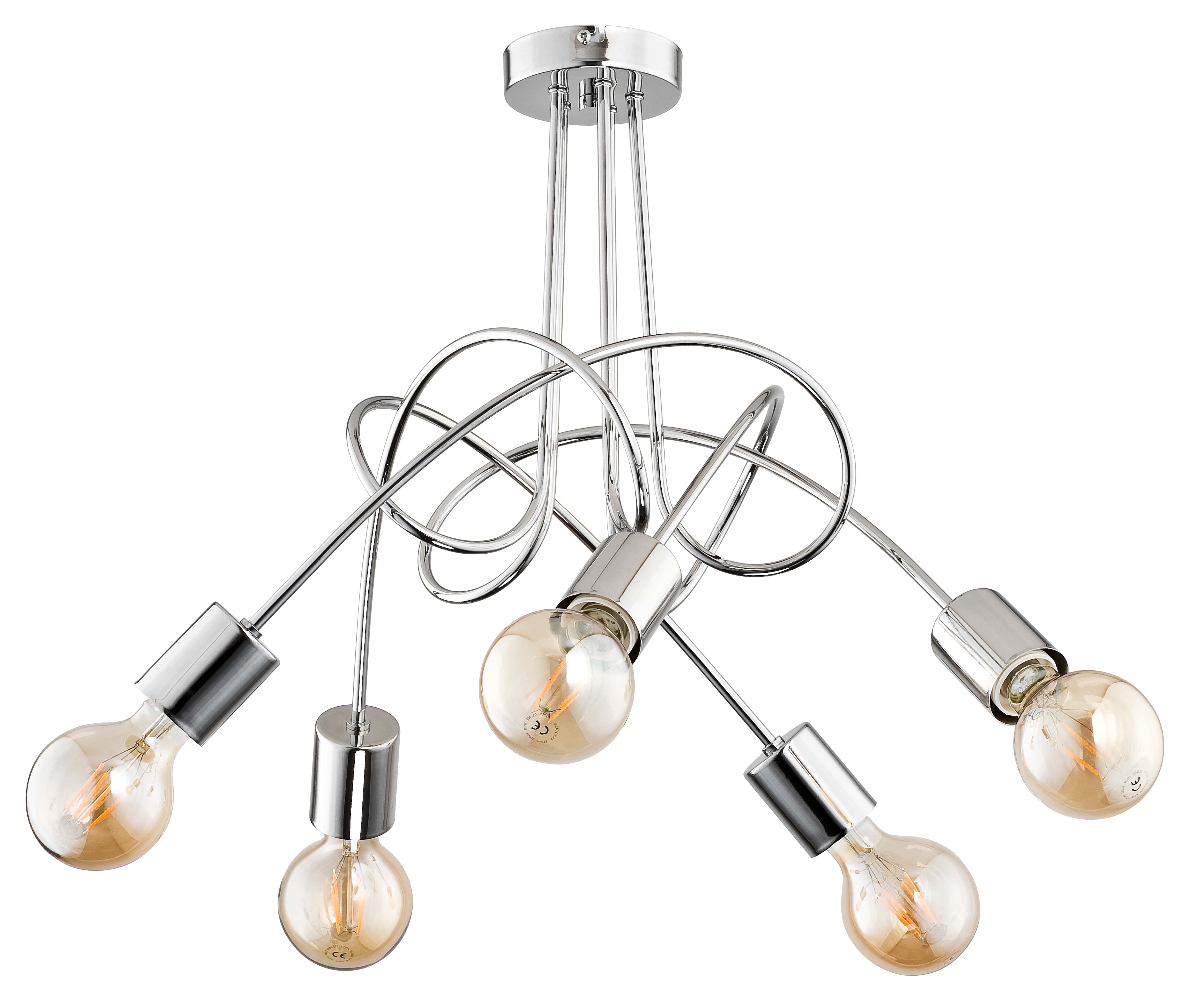 Lustra, Argintiu, 60 W, 5 x E27   Tango