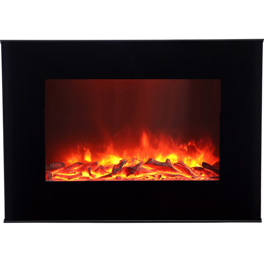 Semineu electric LDBL2000A-DD4CR, 1900W, Telecomanda, negru