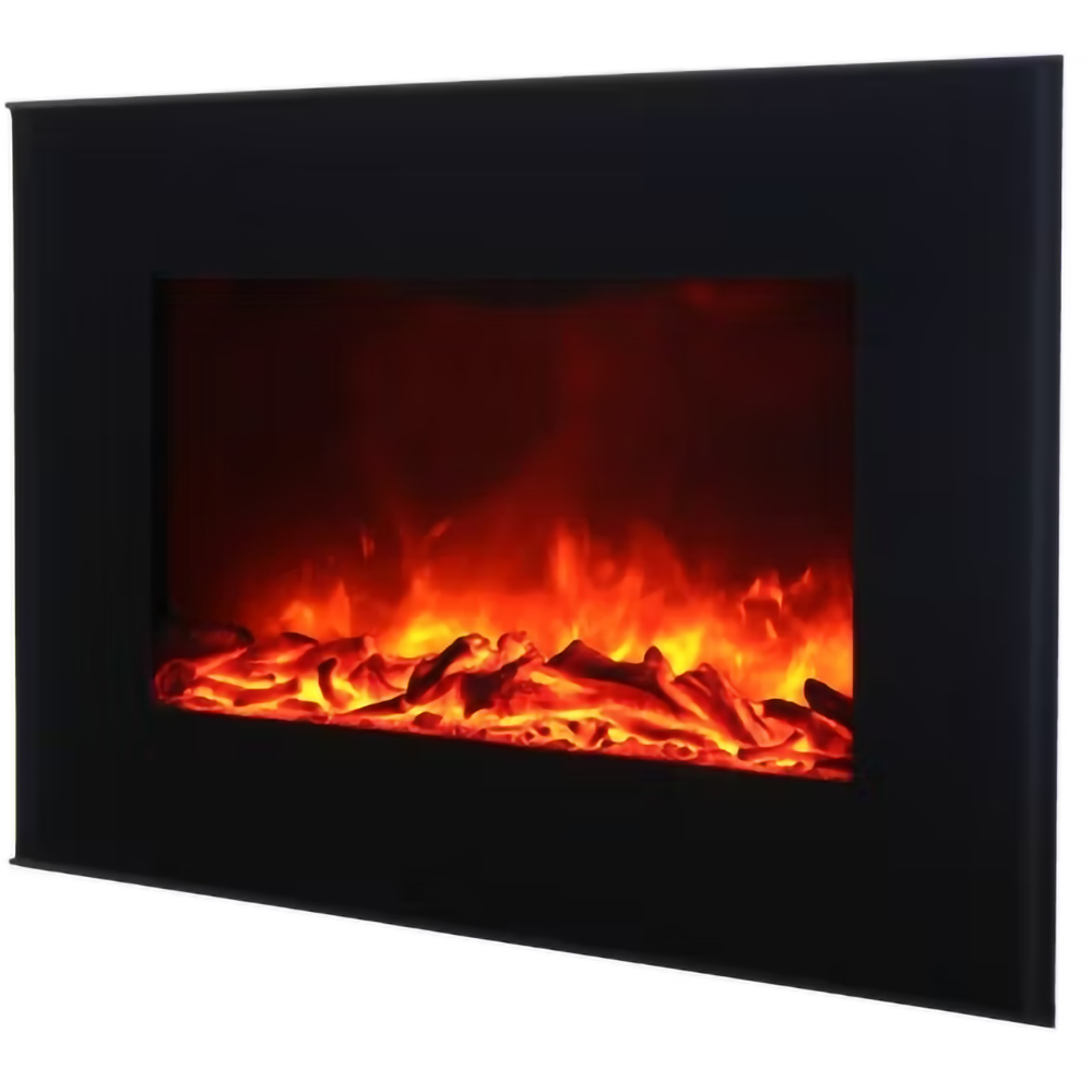 Semineu electric LDBL2000A-DD4CR, 1900W, Telecomanda, negru