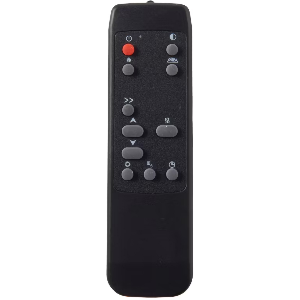 Semineu electric LDBL2000A-DD4CR, 1900W, Telecomanda, negru