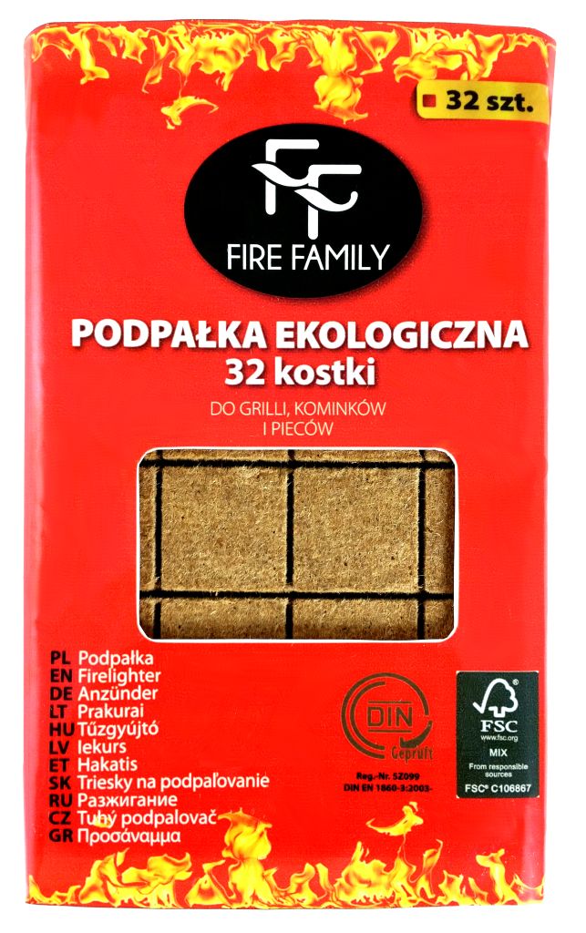 Set 32 brichete pentru aprins focul  Fire Family