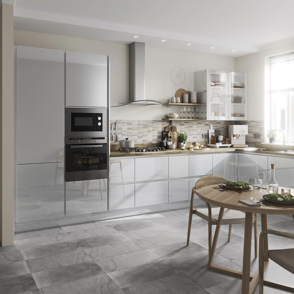 Front usa GOODHOME Alisma, MDF, 59.7 x 45.3 x 1.8 cm, gri