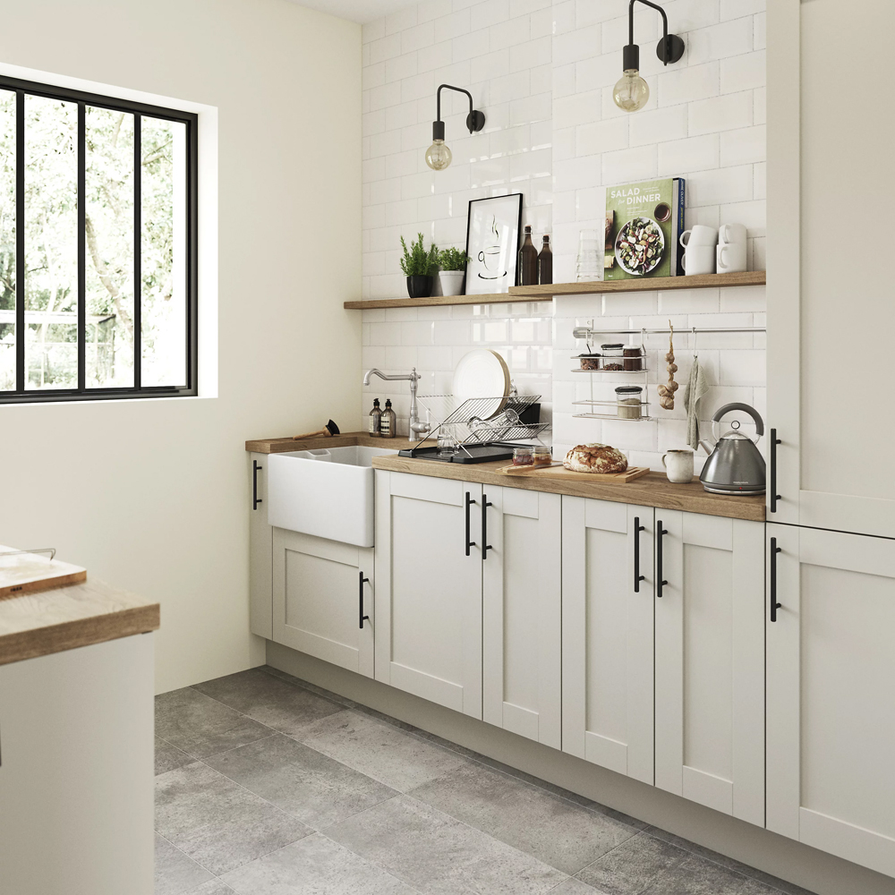Front usa GOODHOME Verbena, MDF, 24.7 x 71.5 x 2 cm, Bej