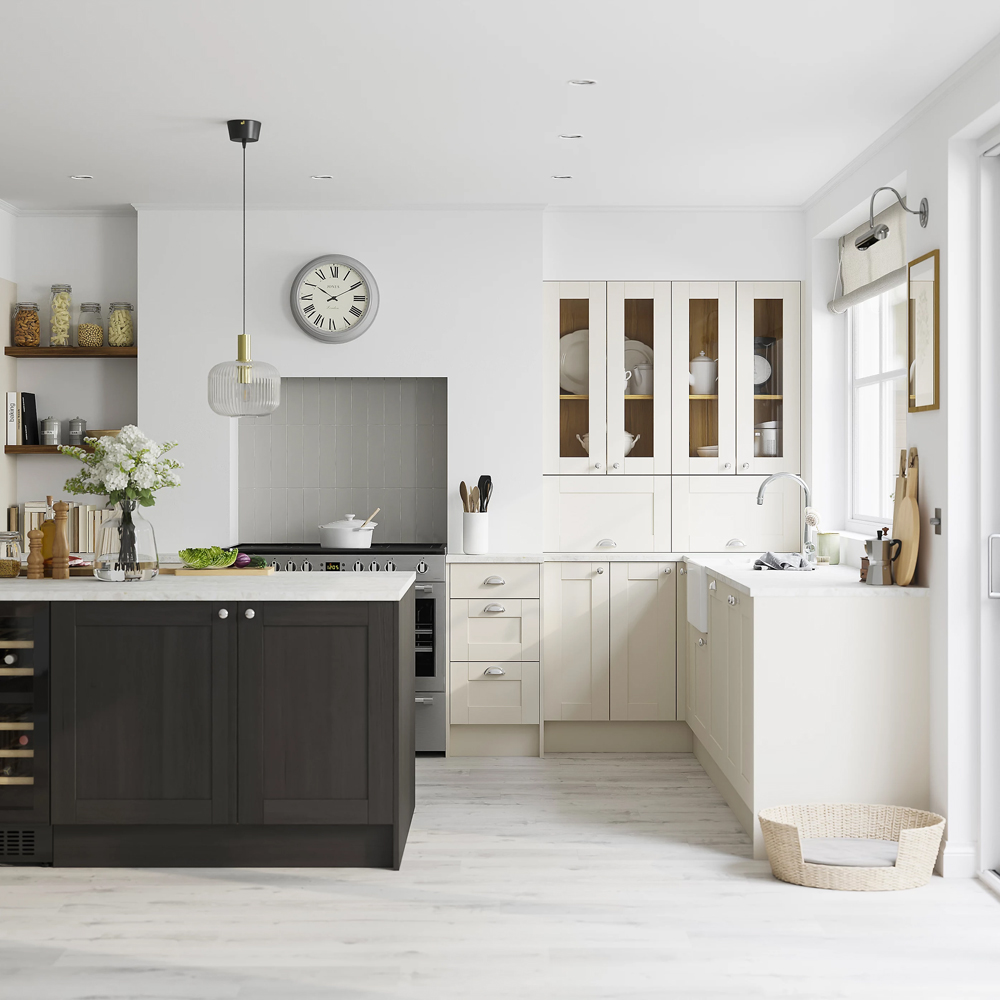 Front usa GOODHOME Verbena, MDF, 59.7 x 71.5 x 2 cm, bej