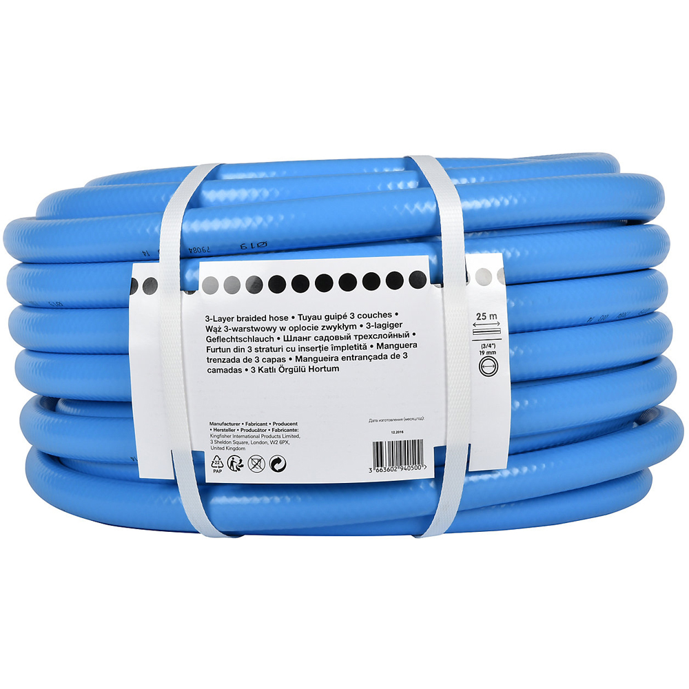 Furtun gradina GOODHOME, D19mm, 25m, albastru 