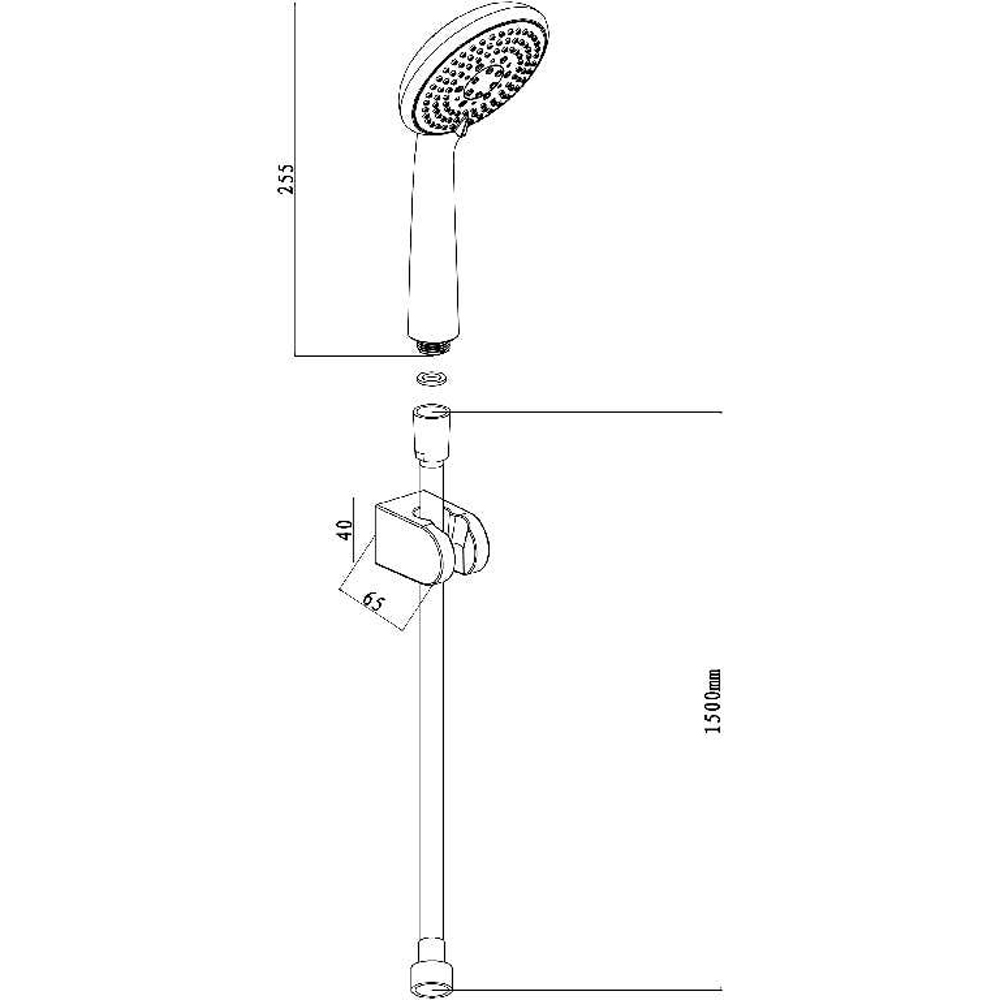 Set dus para GOODHOME Cavally, 3 functii, argintiu
