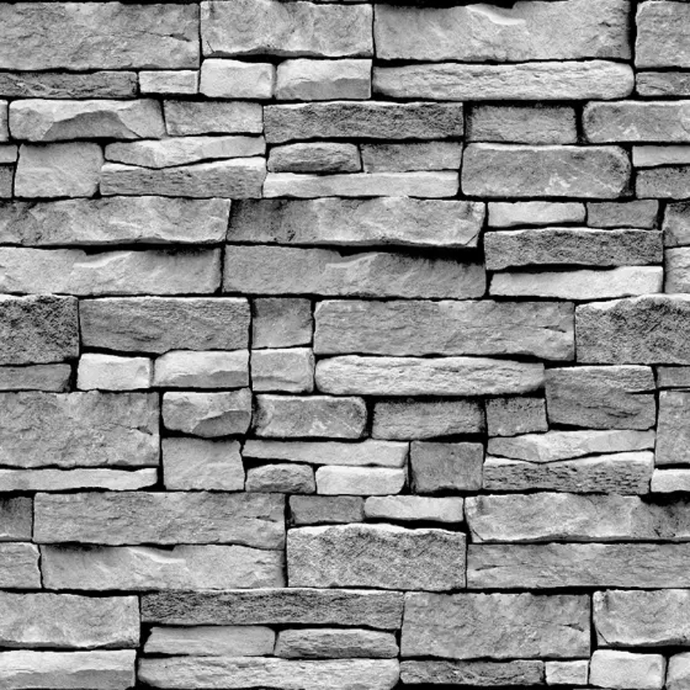 Tapet Arrou Brick 100838958, gri