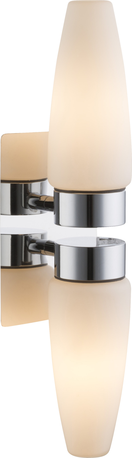 Aplica de perete GLOBO LIGHTING Piton 78160-2, 2 becuri incandescente, E14, 2 x 25W, argintiu