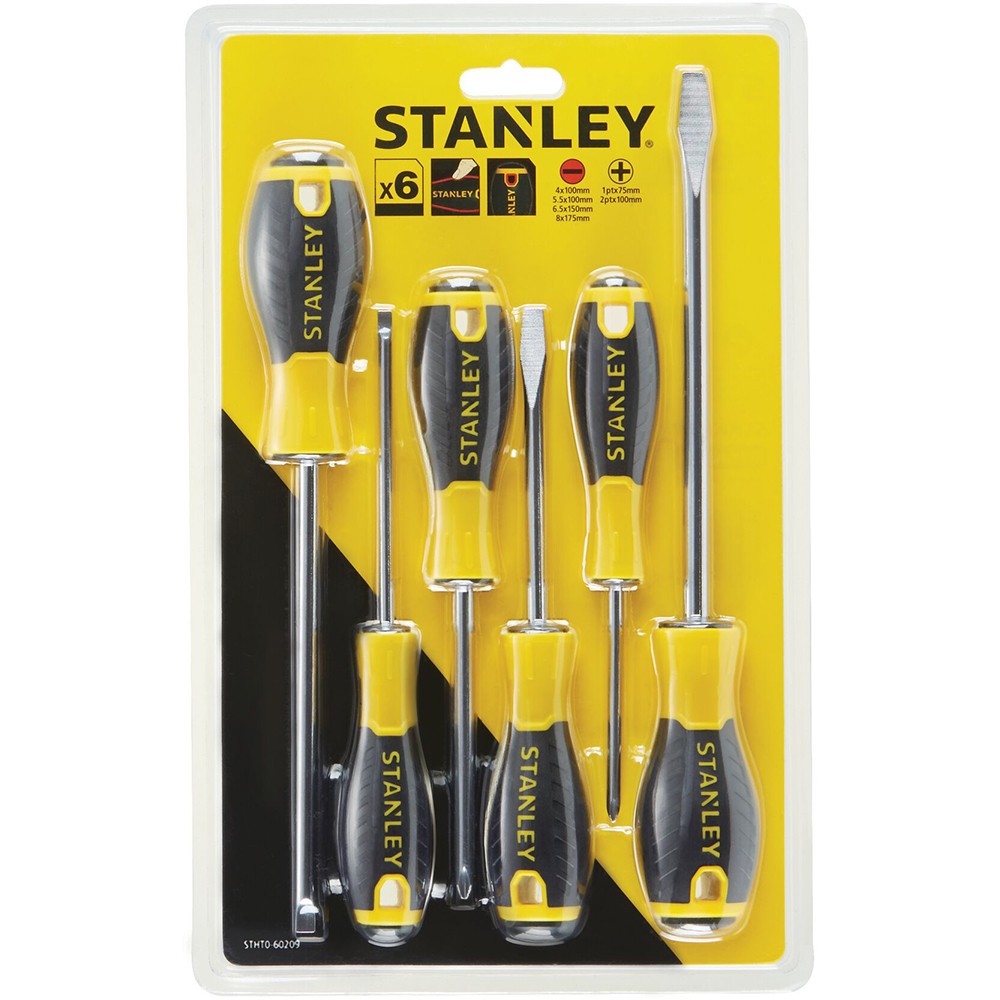Surubelnite esentiale STANLEY STHT0-60209, galben, 6buc