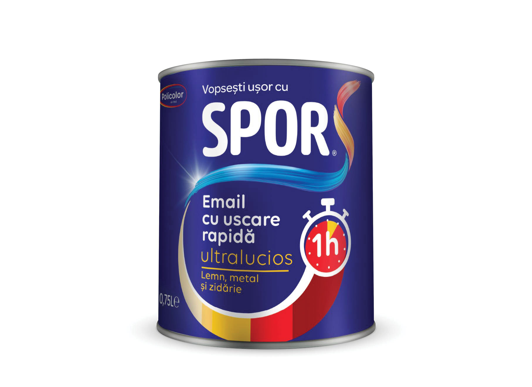 Email, interior/exterior, culoare rosu, 0.75 L Policolor Spor