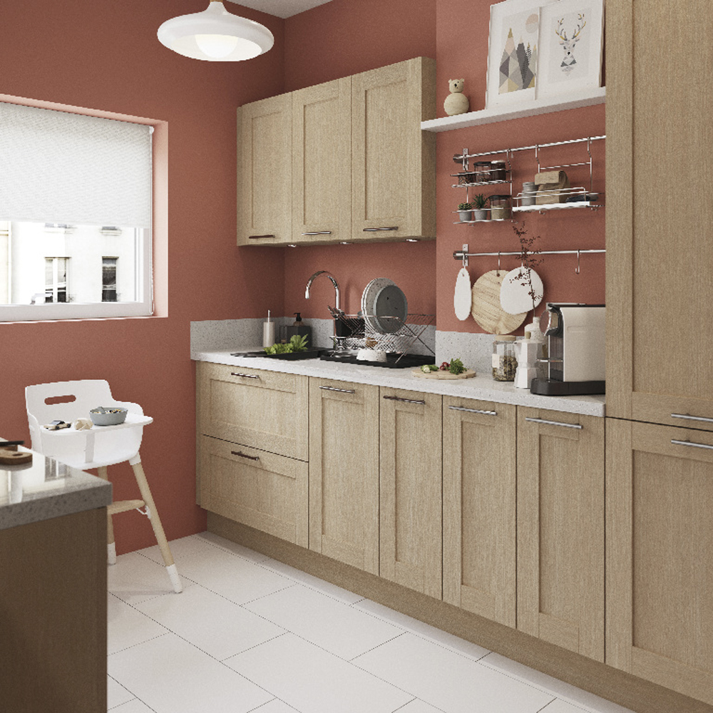 Front usa GOODHOME Alpinia, MDF, 60 x 54.3 cm, maro