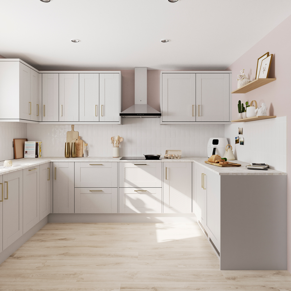 Front usa GOODHOME Alpinia, MDF, 59.7 x 62.6 x 1.8 cm, gri