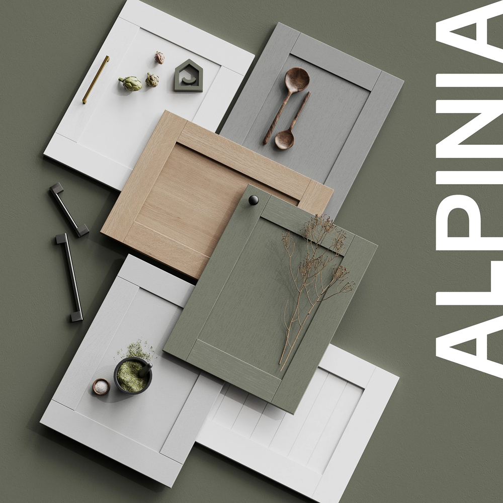 Front usa GOODHOME Alpinia, MDF, 29.7 x 71.5 x 1.8 cm, stejar