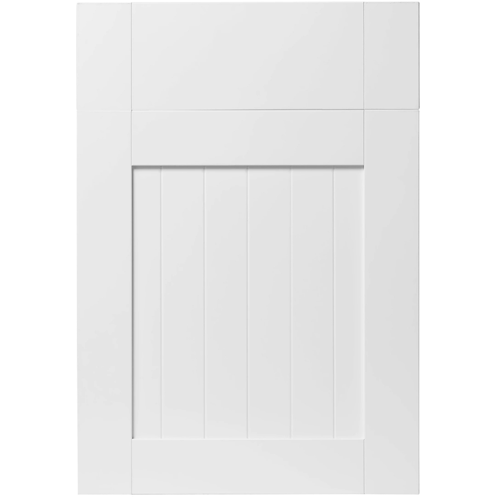 Front usa si sertar GOODHOME Alpinia, MDF, 49.7 x 71.5 x 1.8 cm, Alb