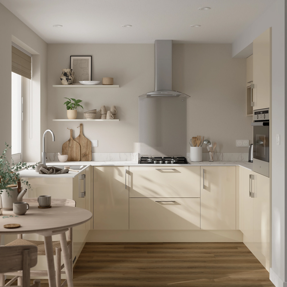 Front usa GOODHOME Stevia, MDF, 39.7 x 71.5 x 1.8 cm, Crem