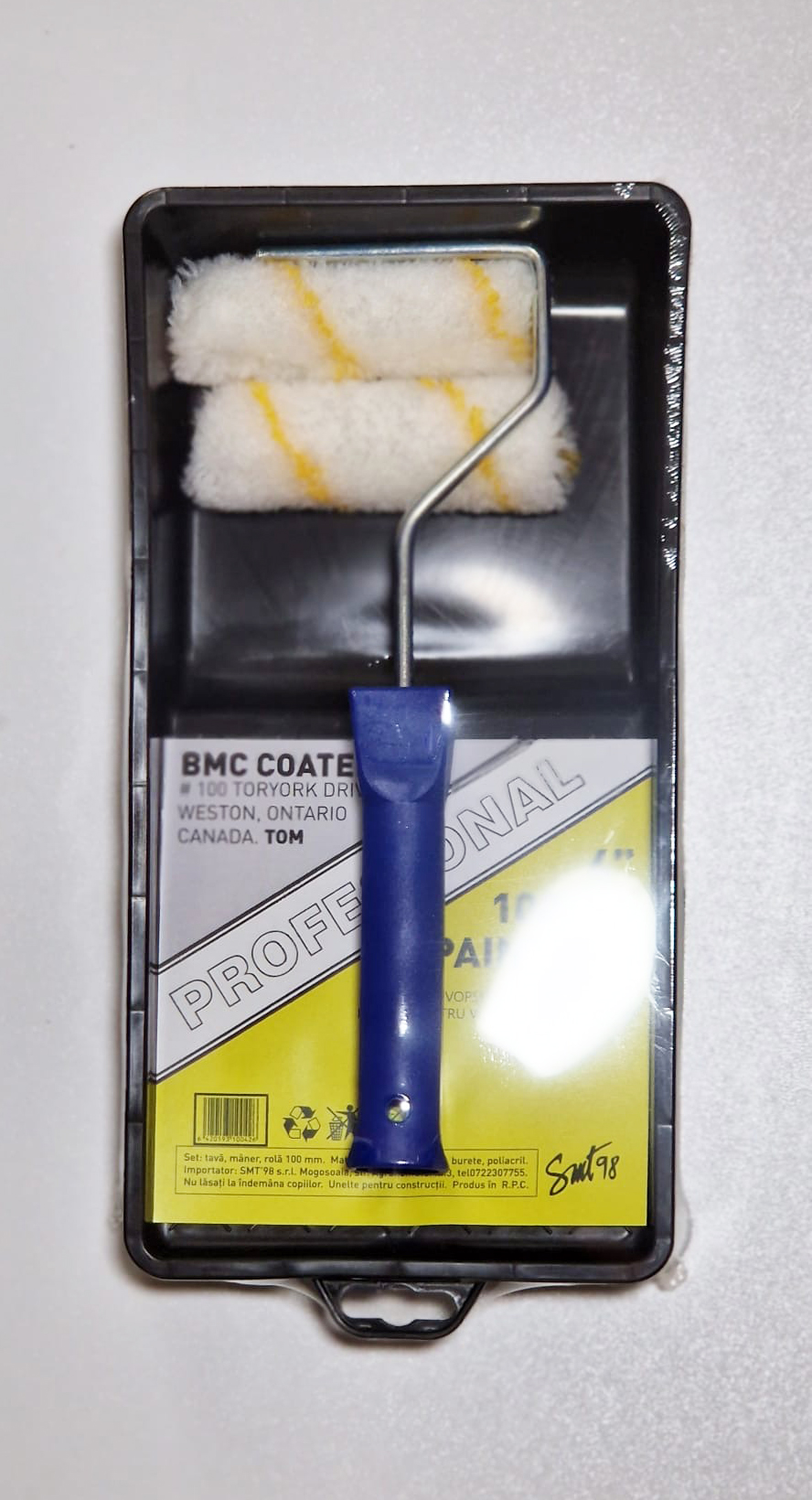 Set 2 trafaleti cu tava, poliacril, 10 cm