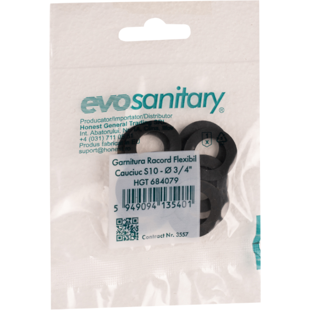 Garnitura racord flexibil 3/4, set 10 bucati