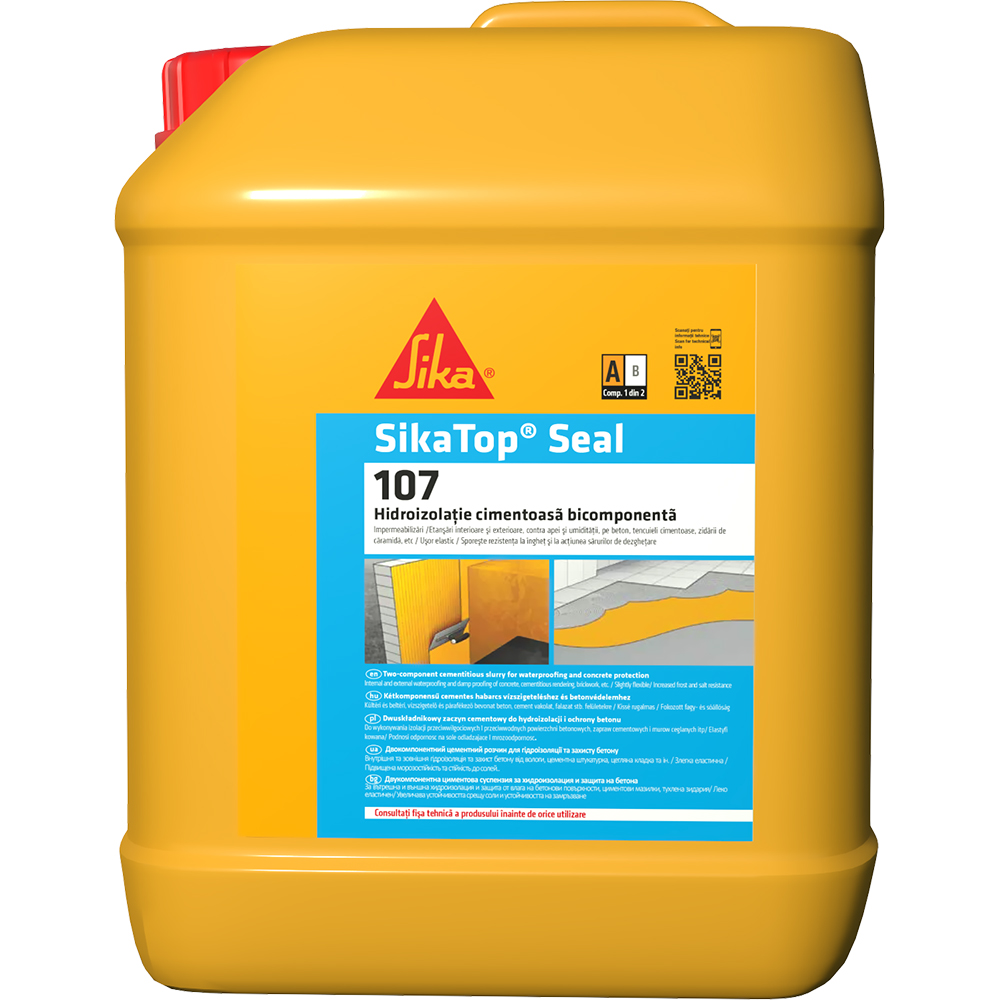 Mortar bicomponent Sika Top Seal 107, 25 kg