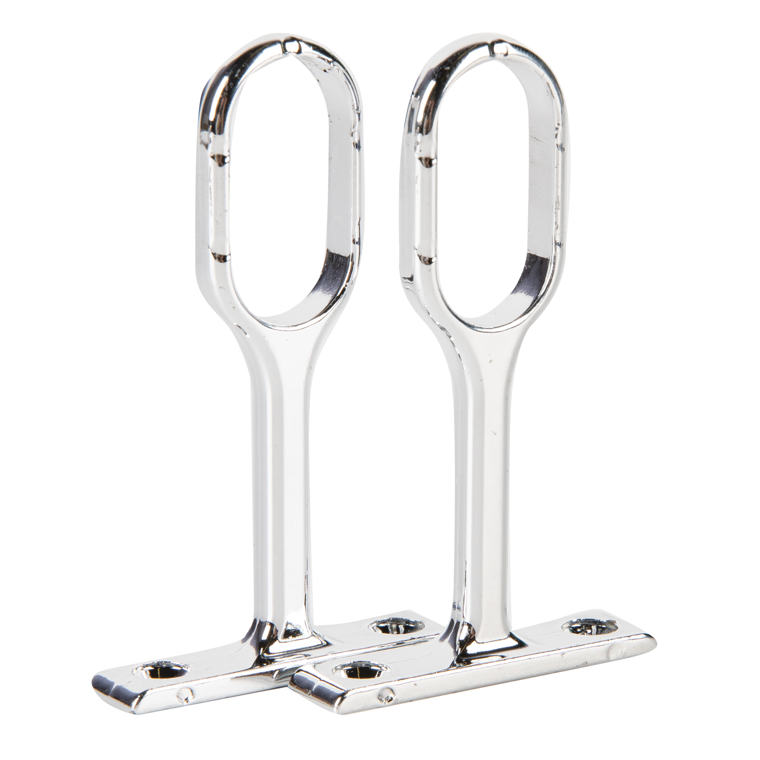 Suport oval suspendat intermediar, 3 x 2 cm, metal, 2 buc
