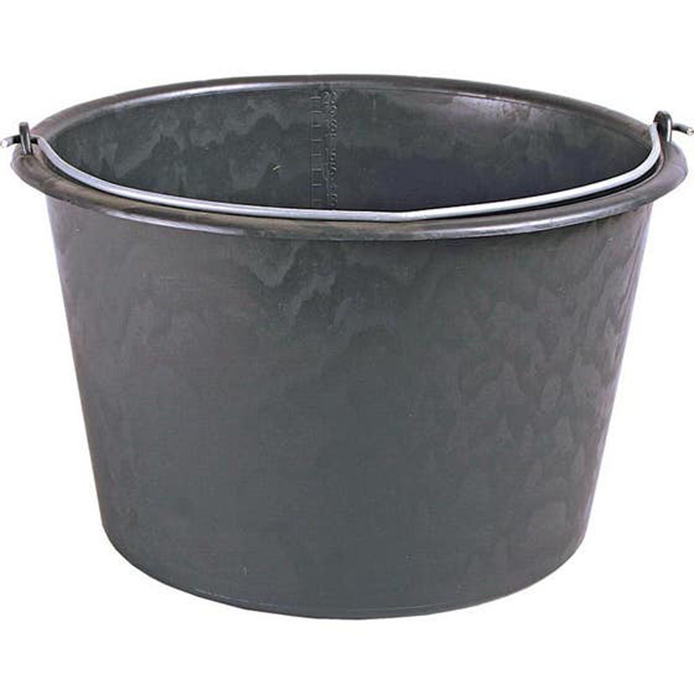 Galeata constructii, 12 l, plastic, negru
