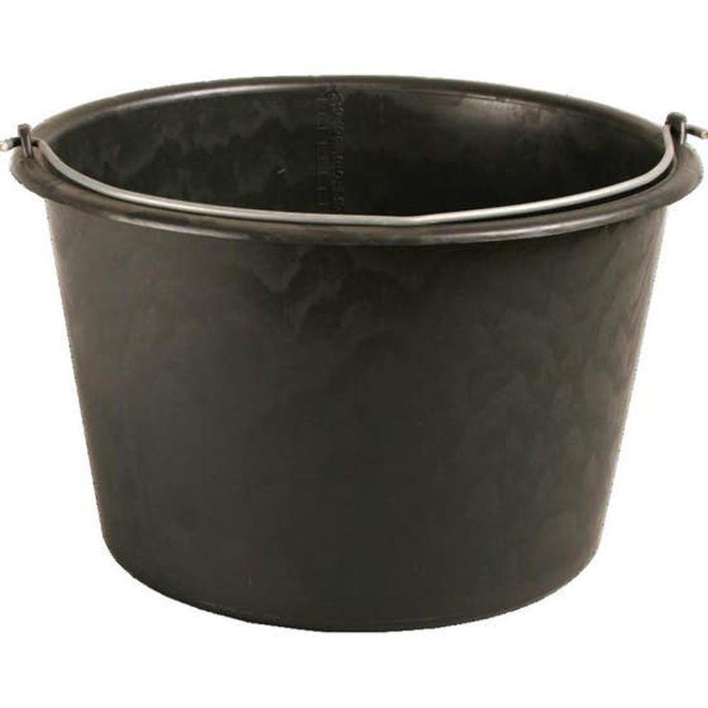 Galeata constructii, 20 l, plastic, gri inchis