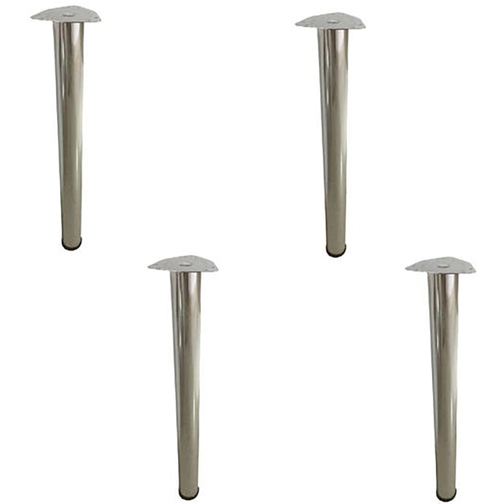 Set picioare masa SITE, 4 bucati, 71x6 cm, otel, crom
