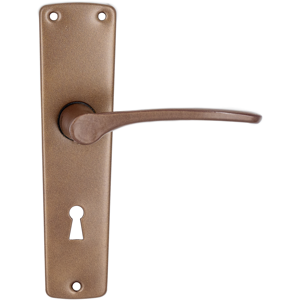 Maner cu sild, aluminiu, 100 mm, 2 bucati, maro