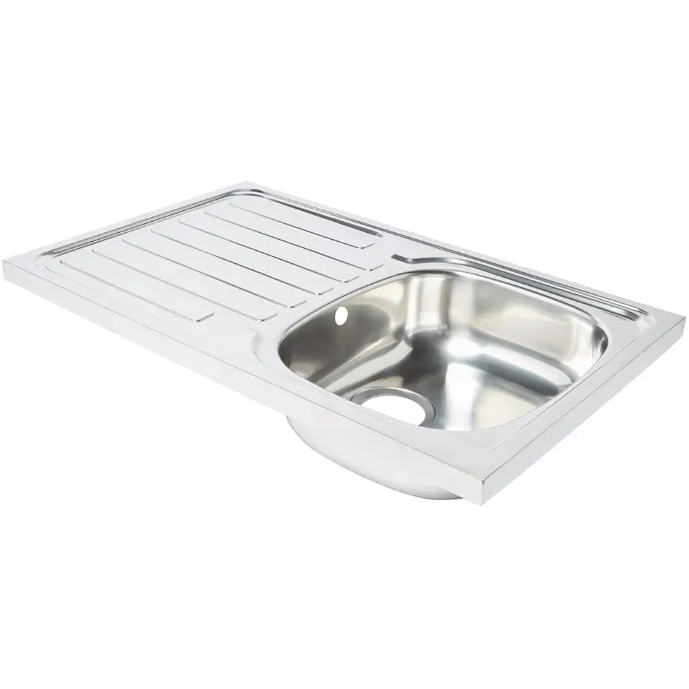 Chiuveta bucatarie COOKE & LEWIS Apgar, 1 cuva, picurator reversibil, inox, finisaj lucios