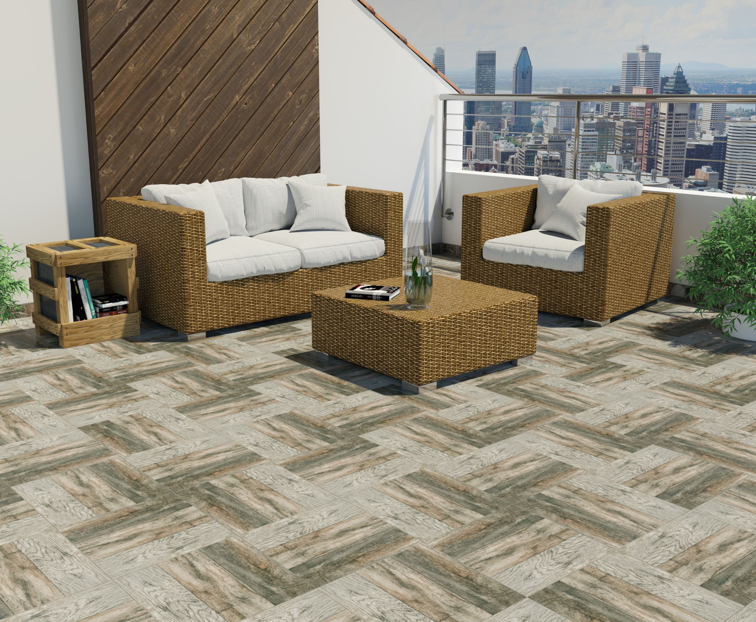 Gresie Exterior, Gri, 45 x 45 cm, suprafata 1,42 mp  Kai Madera