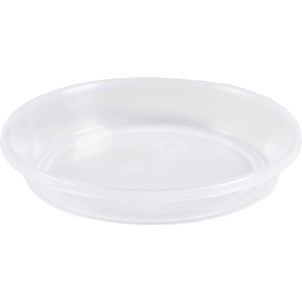 Farfurie ghiveci rotunda, plastic, 12 cm, transparent