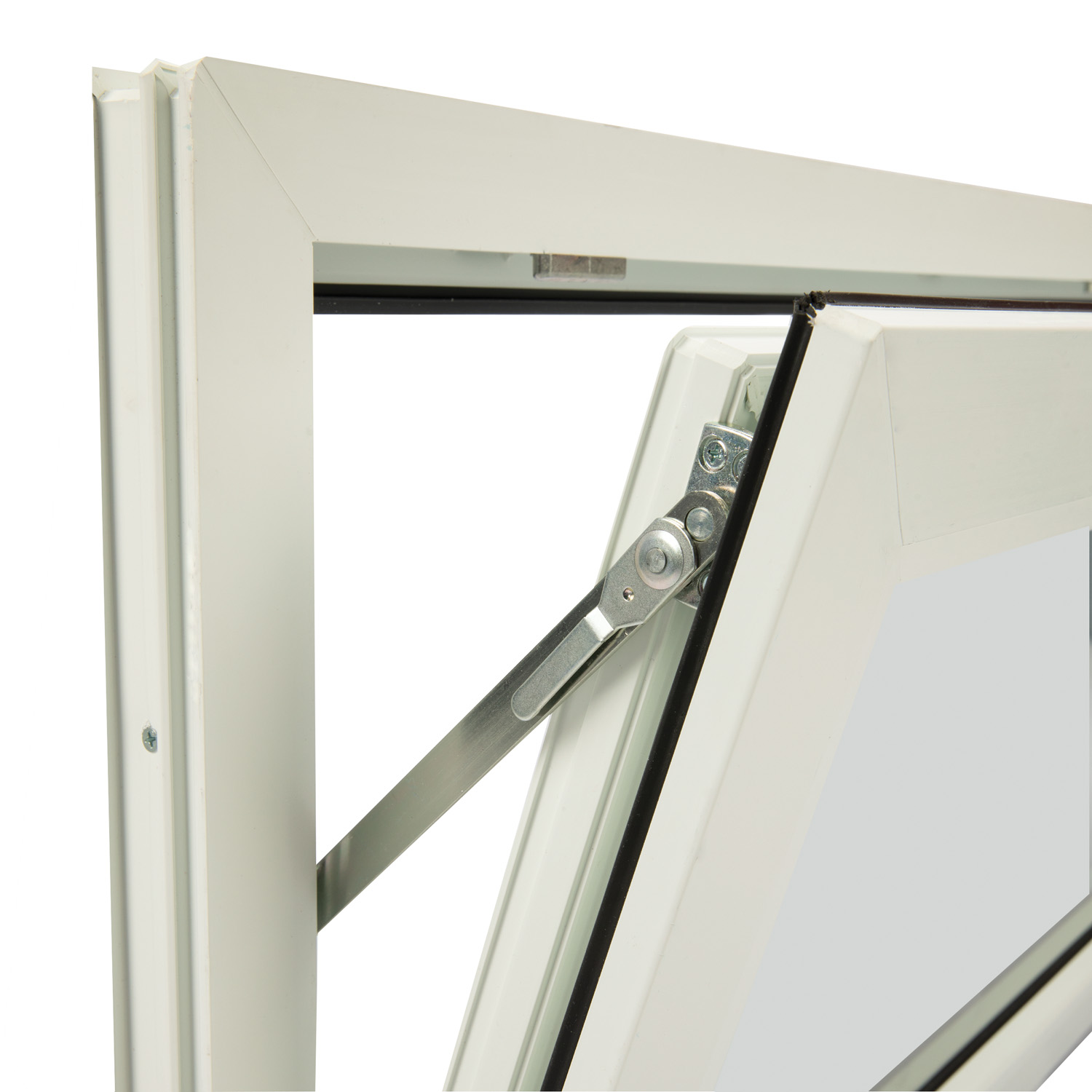 Fereastra termopan FENSTERWELT, PVC, 4 camere, 76 x 56 cm, deschidere oscilanta in jos, alb