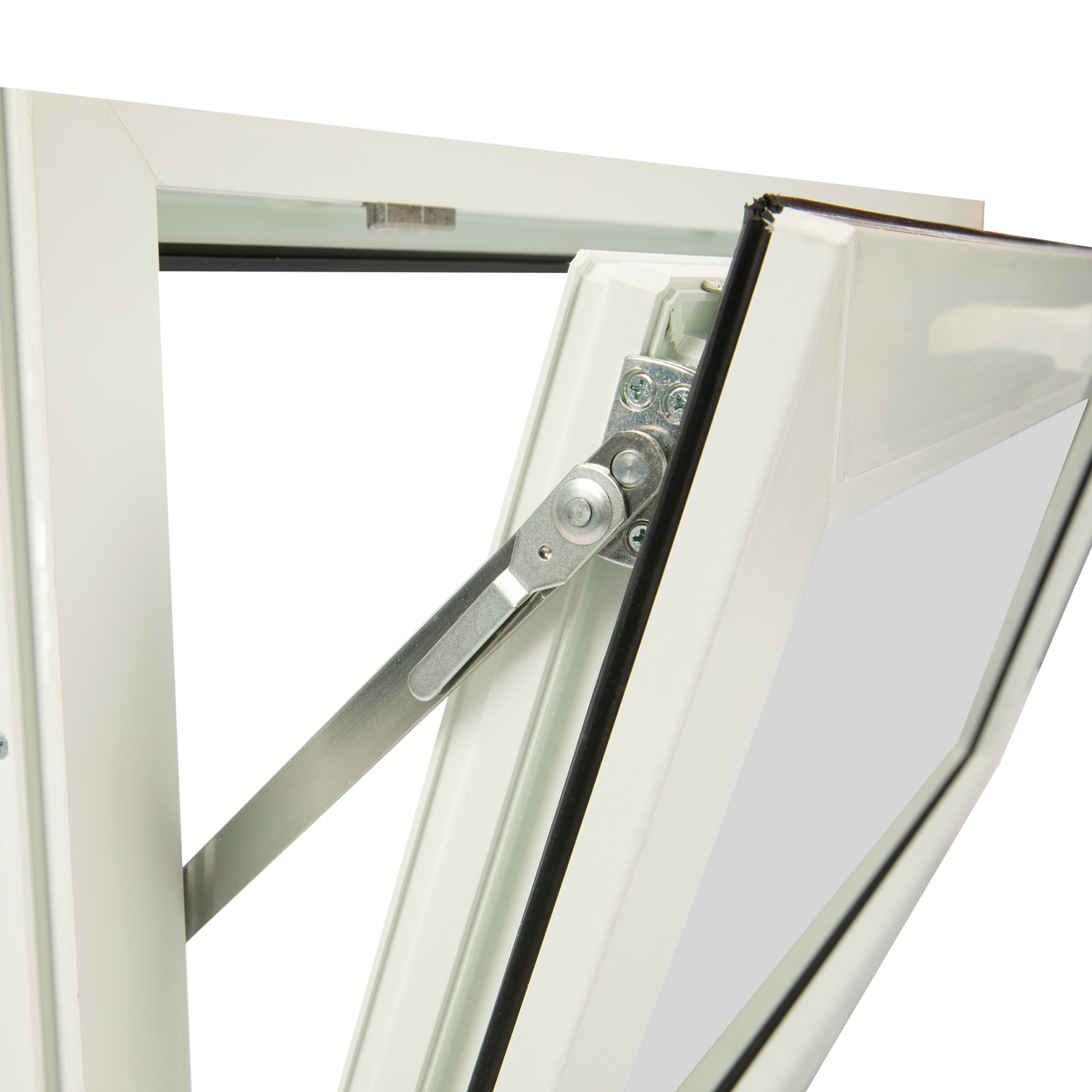 Fereastra termopan FENSTERWELT, PVC, 4 camere, 76 x 56 cm, deschidere oscilanta in jos, alb