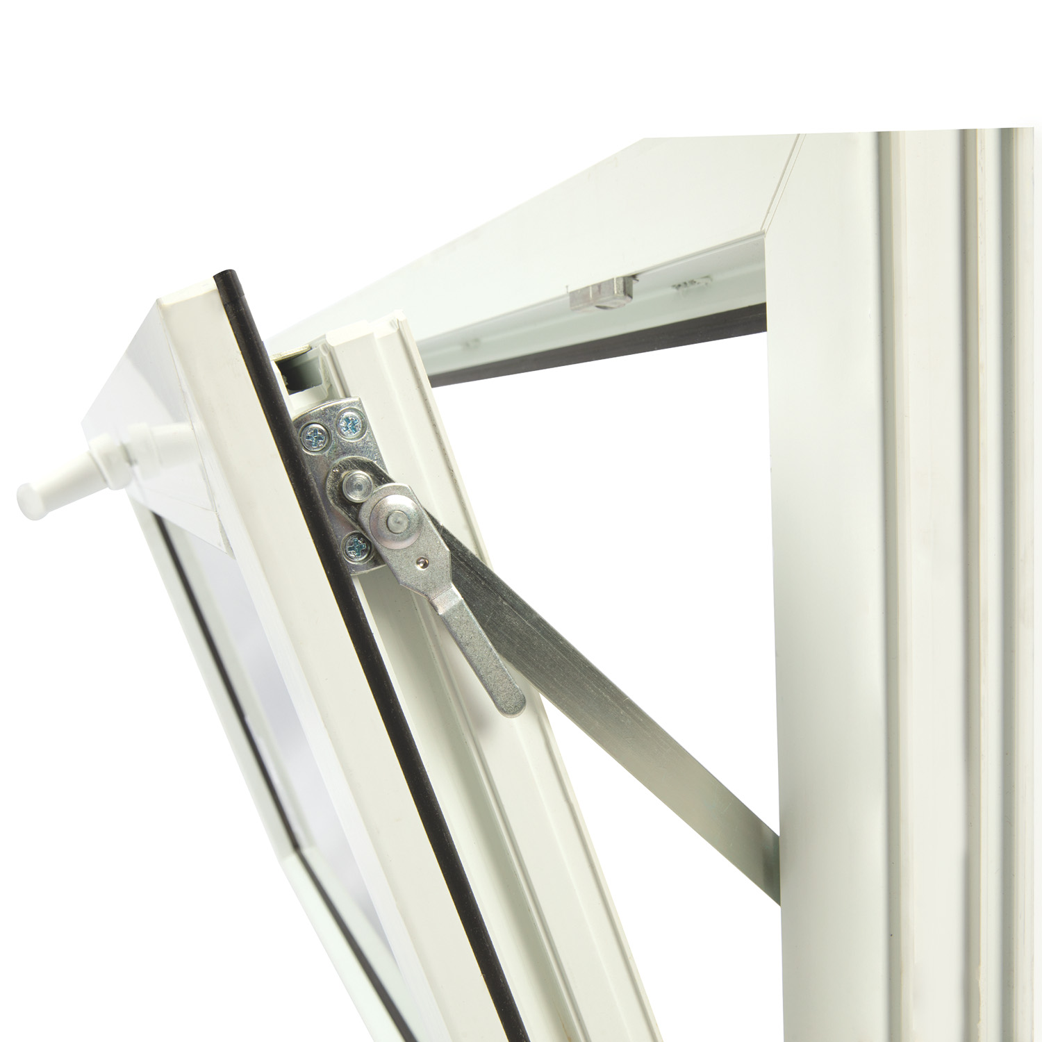 Fereastra termopan FENSTERWELT, PVC, 4 camere, 96 x 56 cm, deschidere oscilanta in jos, alb