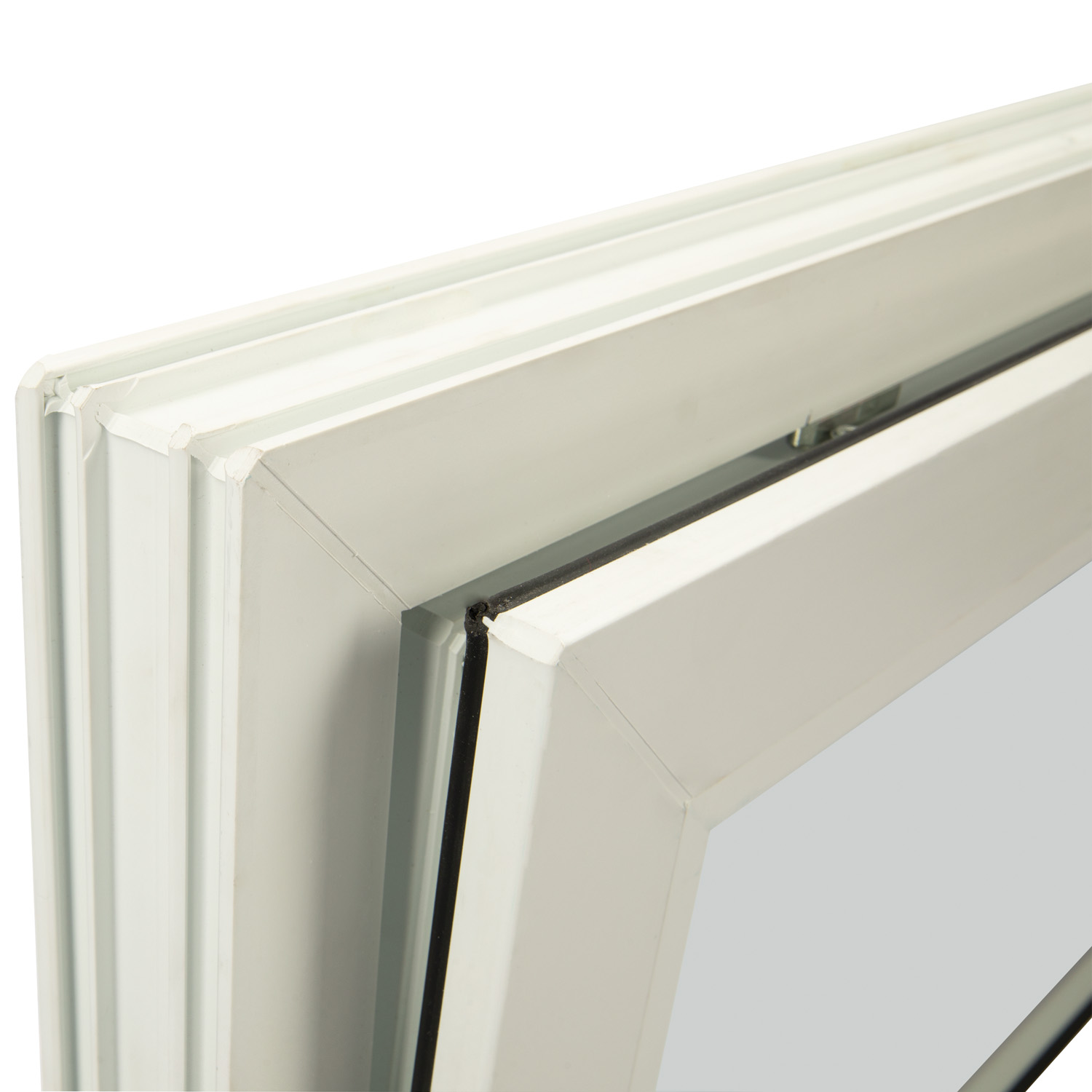 Fereastra termopan FENSTERWELT, PVC, 4 camere, 96 x 56 cm, deschidere oscilanta in jos, alb