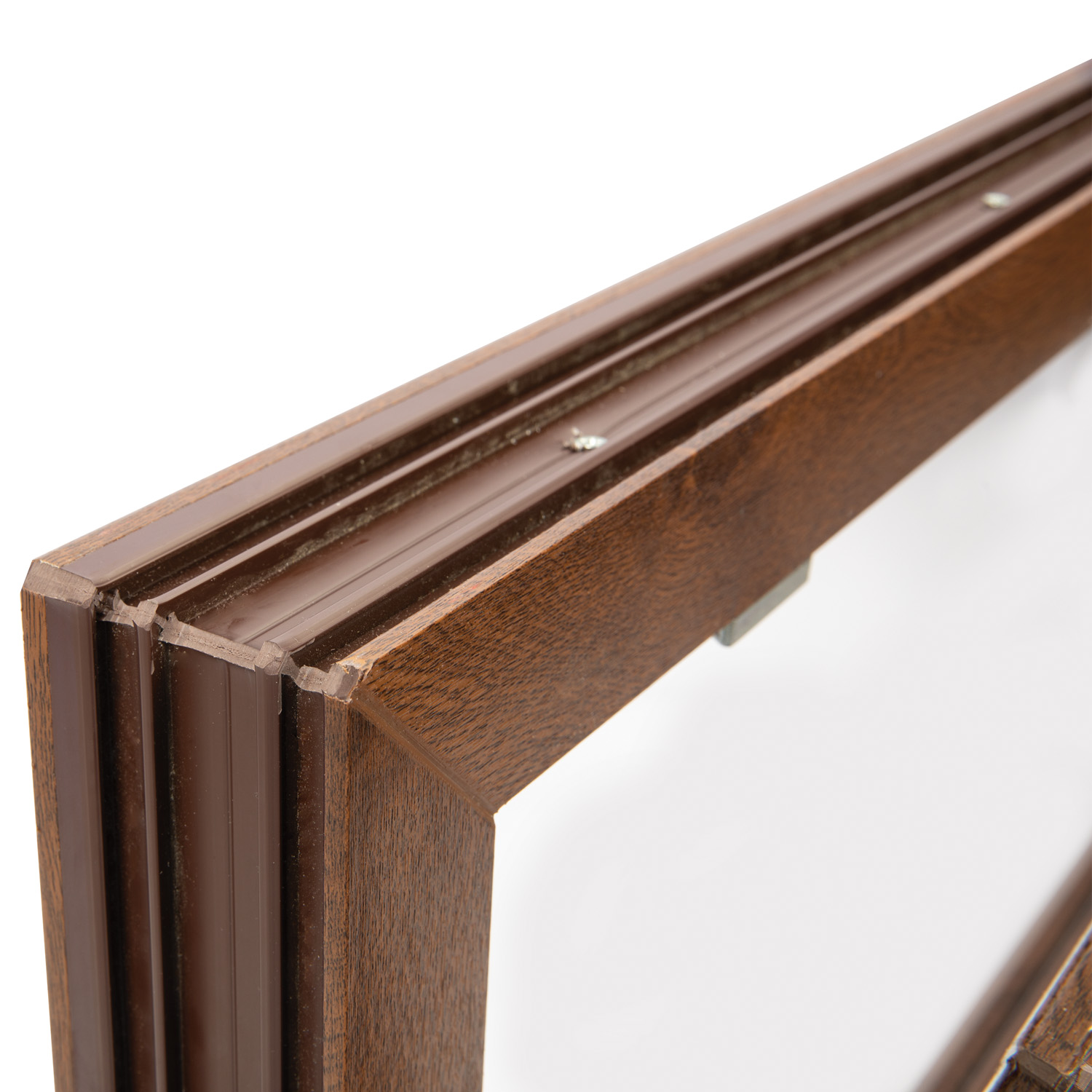 Fereastra termopan FENSTERWELT, PVC, 6 camere, 116 x 56 cm, deschidere oscilanta in jos, nuc