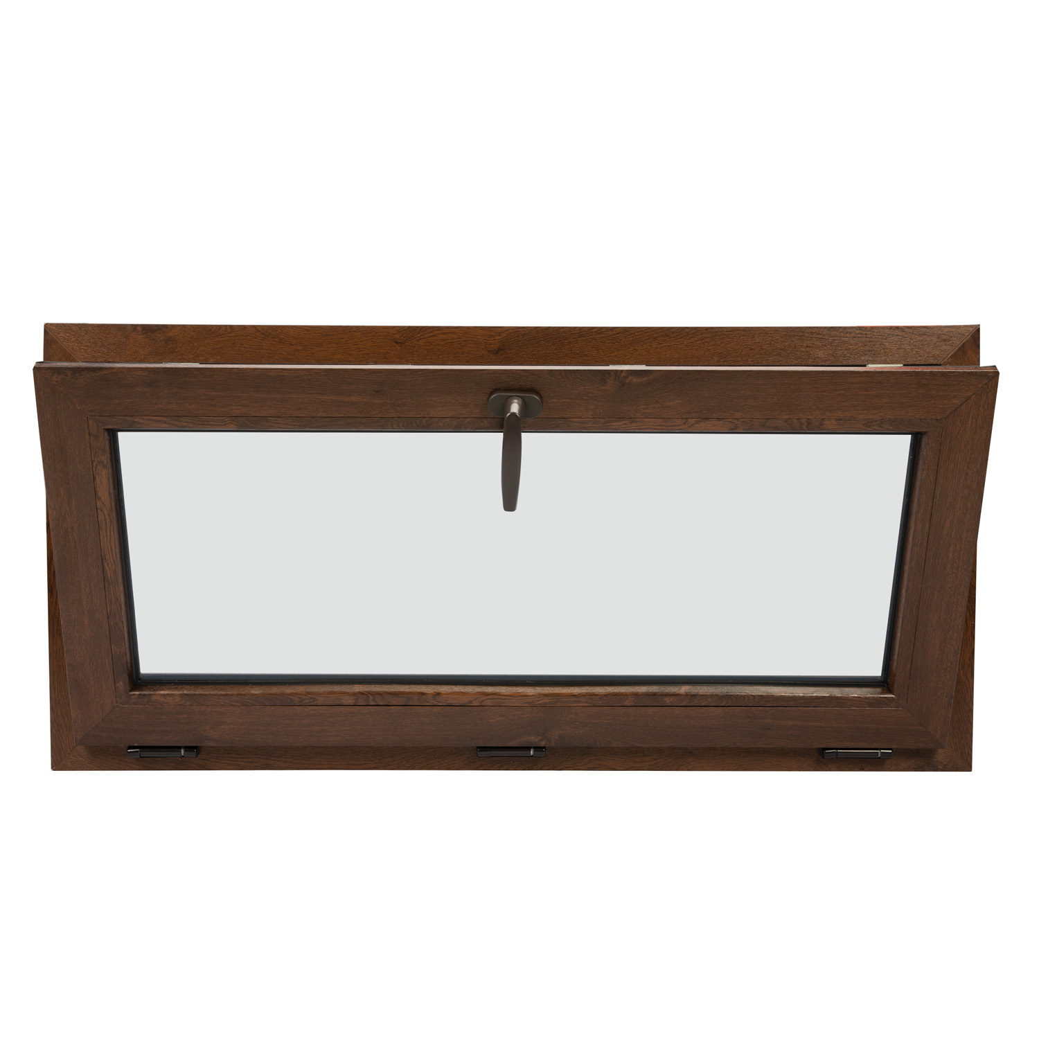 Fereastra termopan FENSTERWELT, PVC, 6 camere, 116 x 56 cm, deschidere oscilanta in jos, nuc