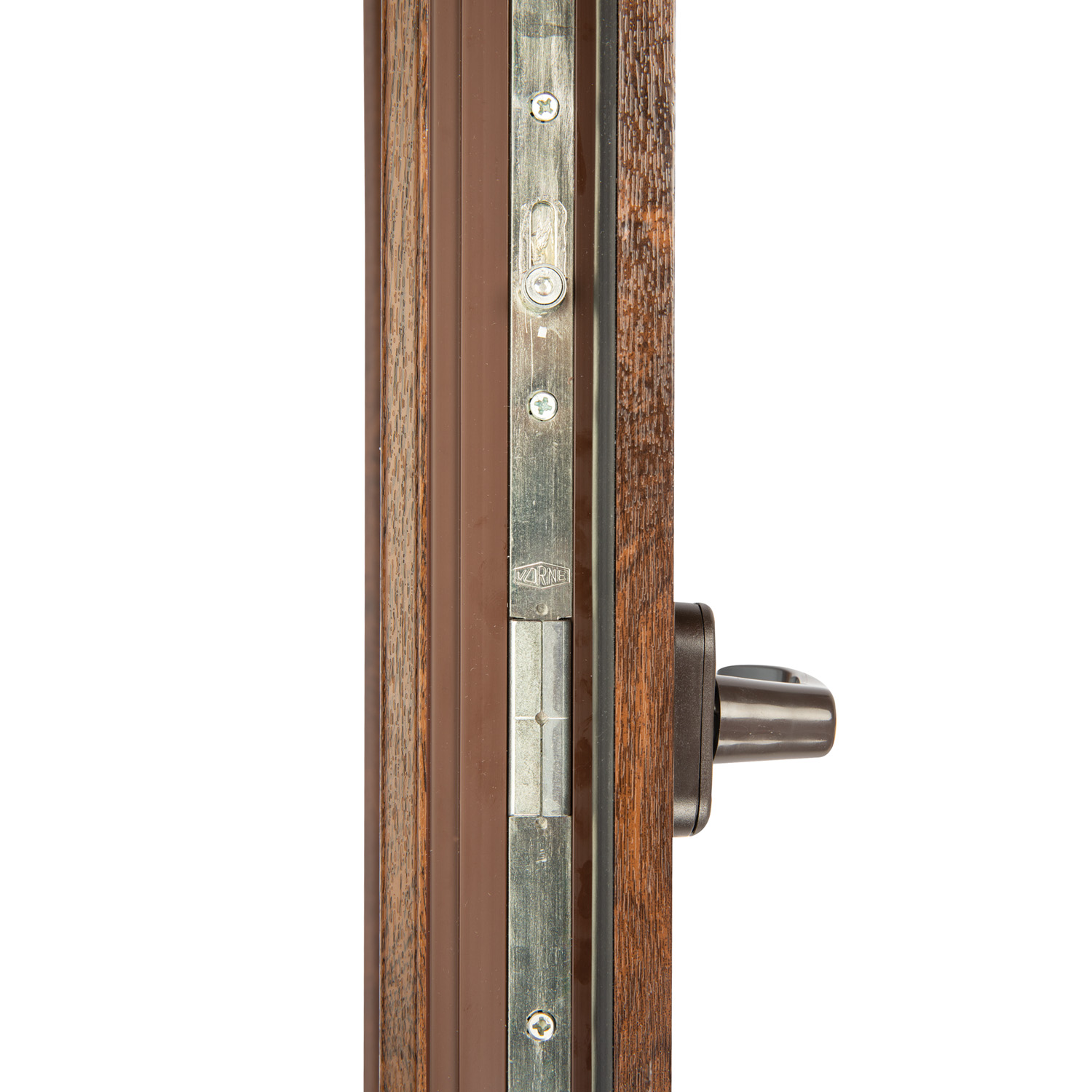 Fereastra termopan FENSTERWELT, PVC, 6 camere, 116 x 56 cm, deschidere oscilanta in jos, nuc