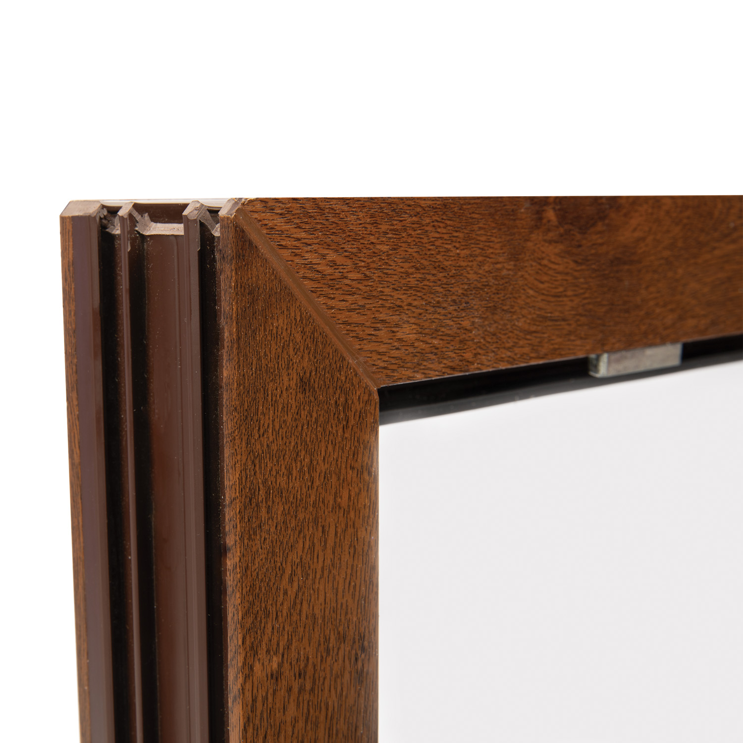 Fereastra termopan FENSTERWELT, PVC, 6 camere, 116 x 56 cm, deschidere oscilanta in jos, nuc
