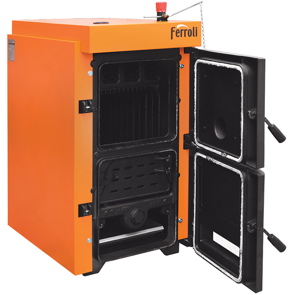 Cazan combustibil solid FERROLI SFR PRO 0ICJ7V06, 41Kw, 90 x 52 x 96 cm