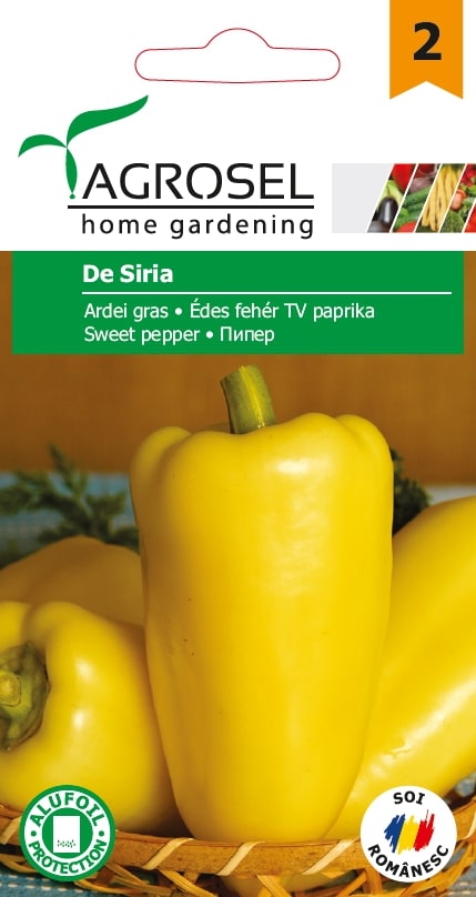 Seminte ardei gras de Siria AGROSEL, 4.35 g
