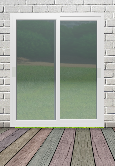 Usa exterior FENSTERWELT, cu geam, 1 camere, glisare, aluminiu, 180 x 200 cm, alb