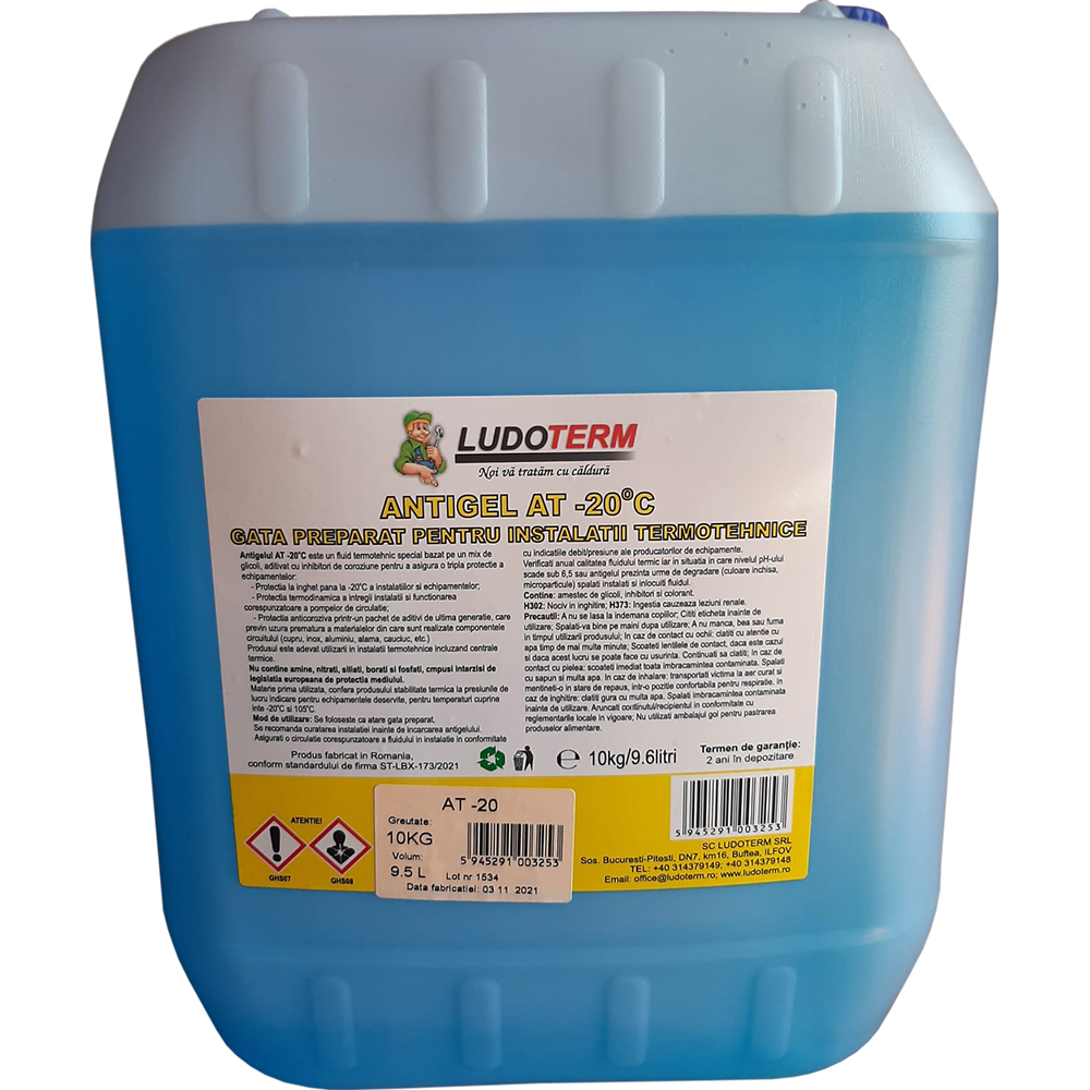 Antigel termic pentru centrala Ludoterm, 9.6l, max -20 grade C