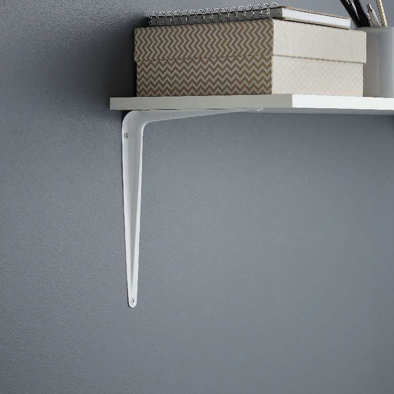 Consola raft FORM, 25 x 20 cm, otel, alb
